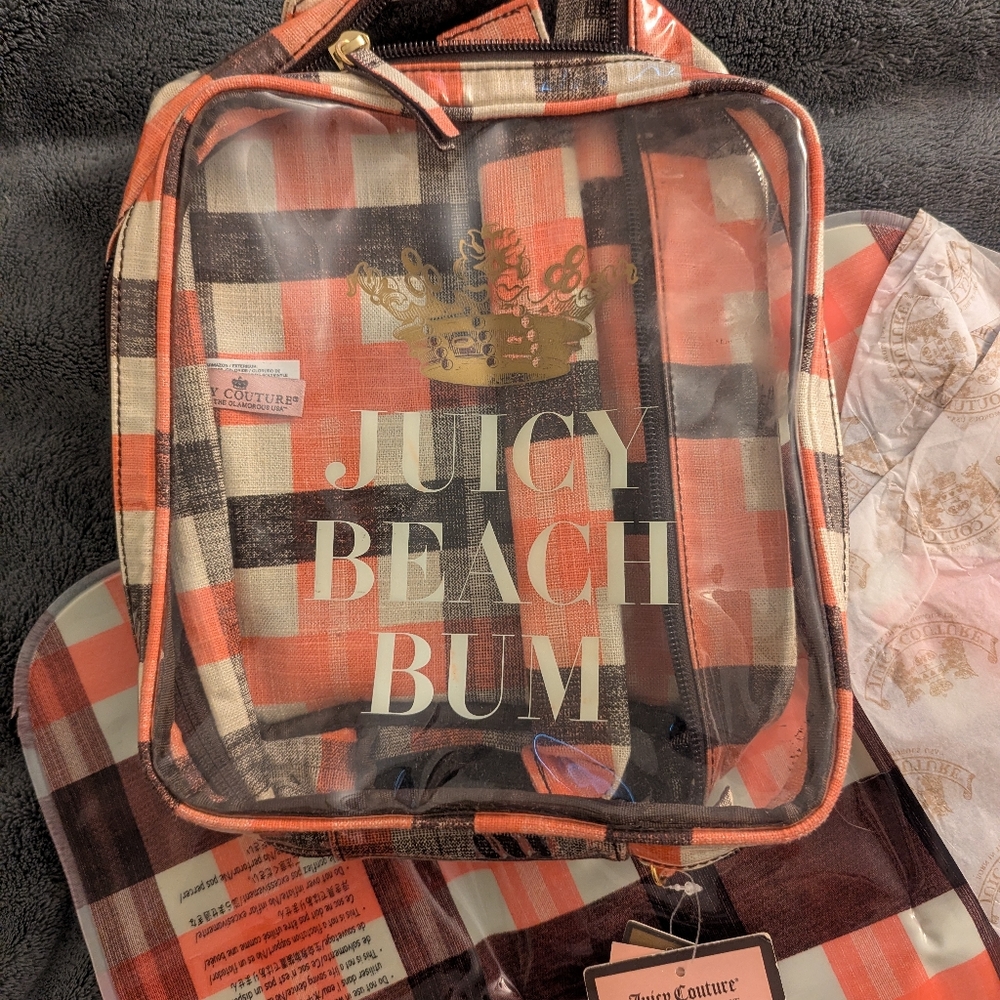 COPY - Juicy Couture Plaid Pool/Bath Set - Picture 2 of 5